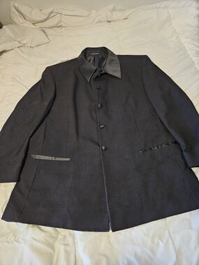Fumagalli's Men's Tuxedo Jacket Black Wool